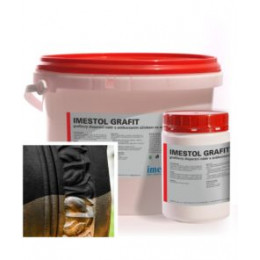 Imestol GRAFIT 0,8 KG - grafitový disperzní nátěr s antikorozním účinkem na ocel a litinu pro vnitřní i venkovní použití