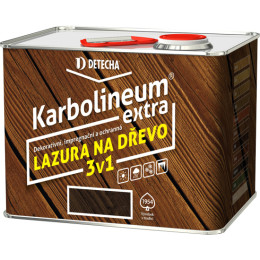Karbolineum Extra 3v1 lazura na dřevo 3,5 kg