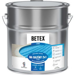 BETEX 2v1 základní i vrchní barva na bazény S2852, 0440 tmavě modrá 9 KG