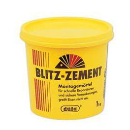 Düfa Blitz-Zement Grau - rychletvrdnoucí cement 1 kg