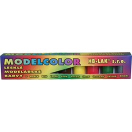 Modelcolor - sada 9 ks vodou ředitelných modelářských barev