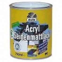 Düfa Acryl Seidenmattlack - Akrylátový email hedvábně matný RAL 9010 BÍLÝ ASM 2,5 l